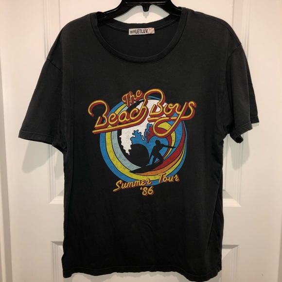 Letluv Daydreamer x Anthropologie The Beach Boys Music Band Tour Shirt Tee sz M - Picture 3 of 8